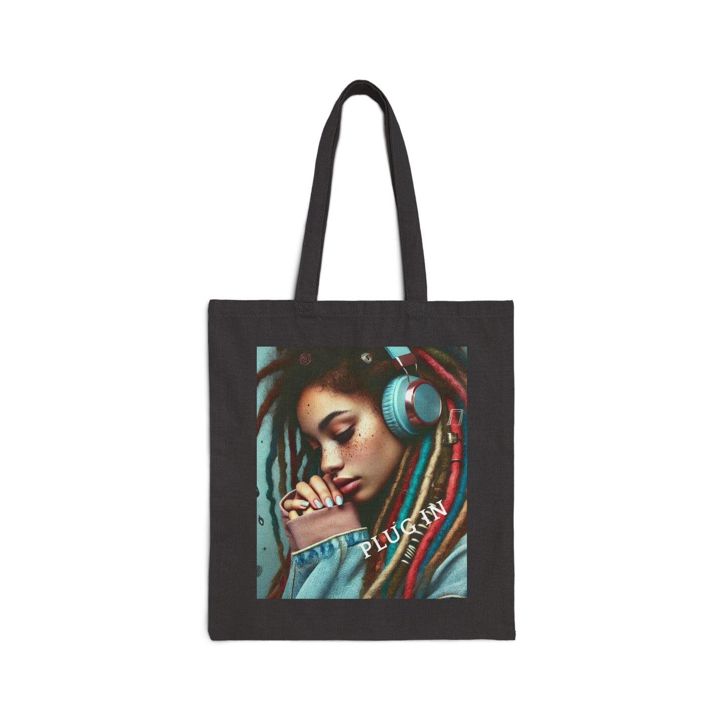 Plug In - #4 Canvas Tote Bag