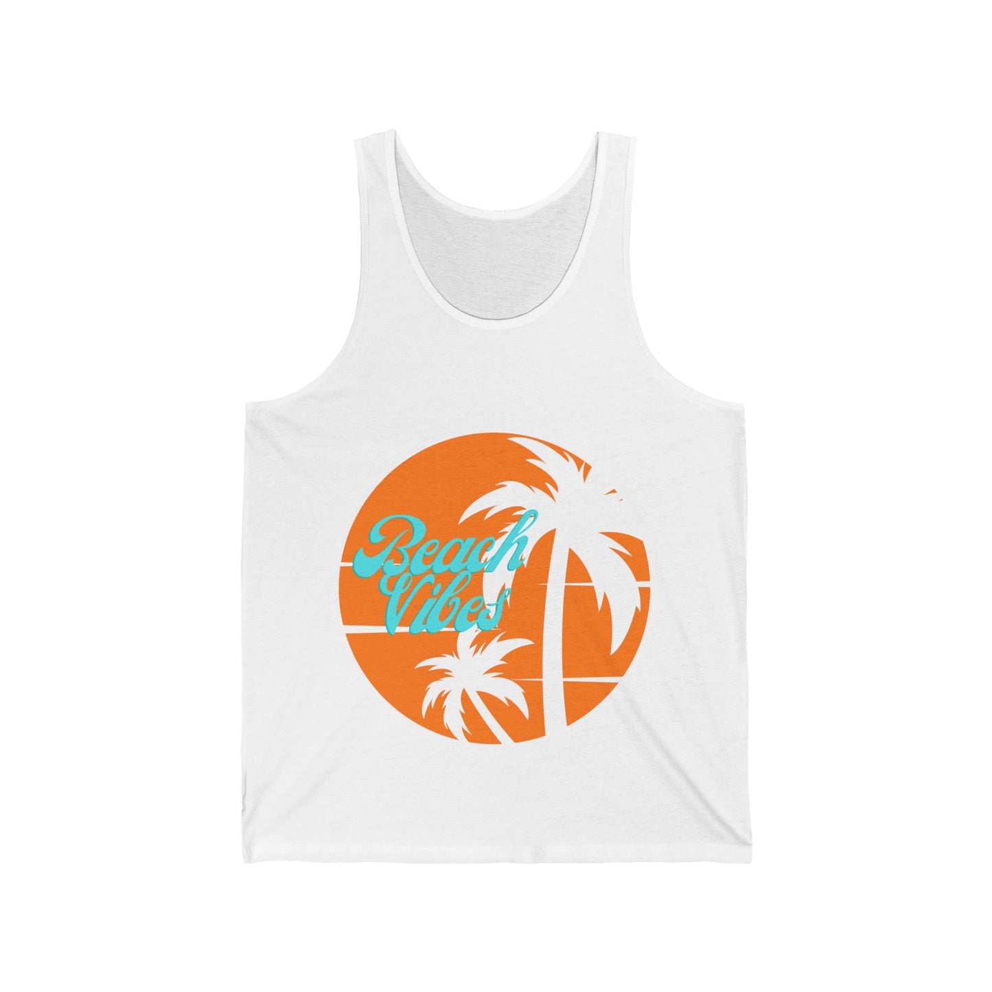 Vacation Beach Vibes 1 - Unisex Jersey Tank