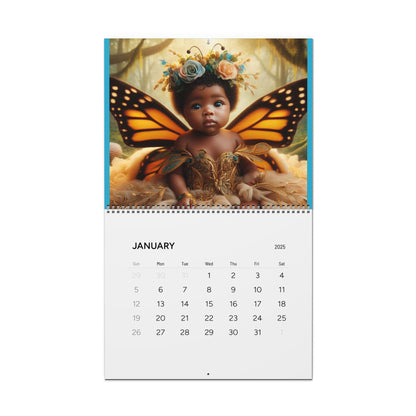 Baby Butterflies Design Wall Calendar 2025