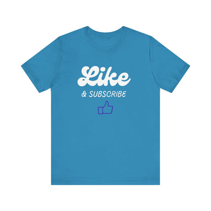 'Like & Subscribe' #1 Graphic T-Shirt for Everyday Comfort