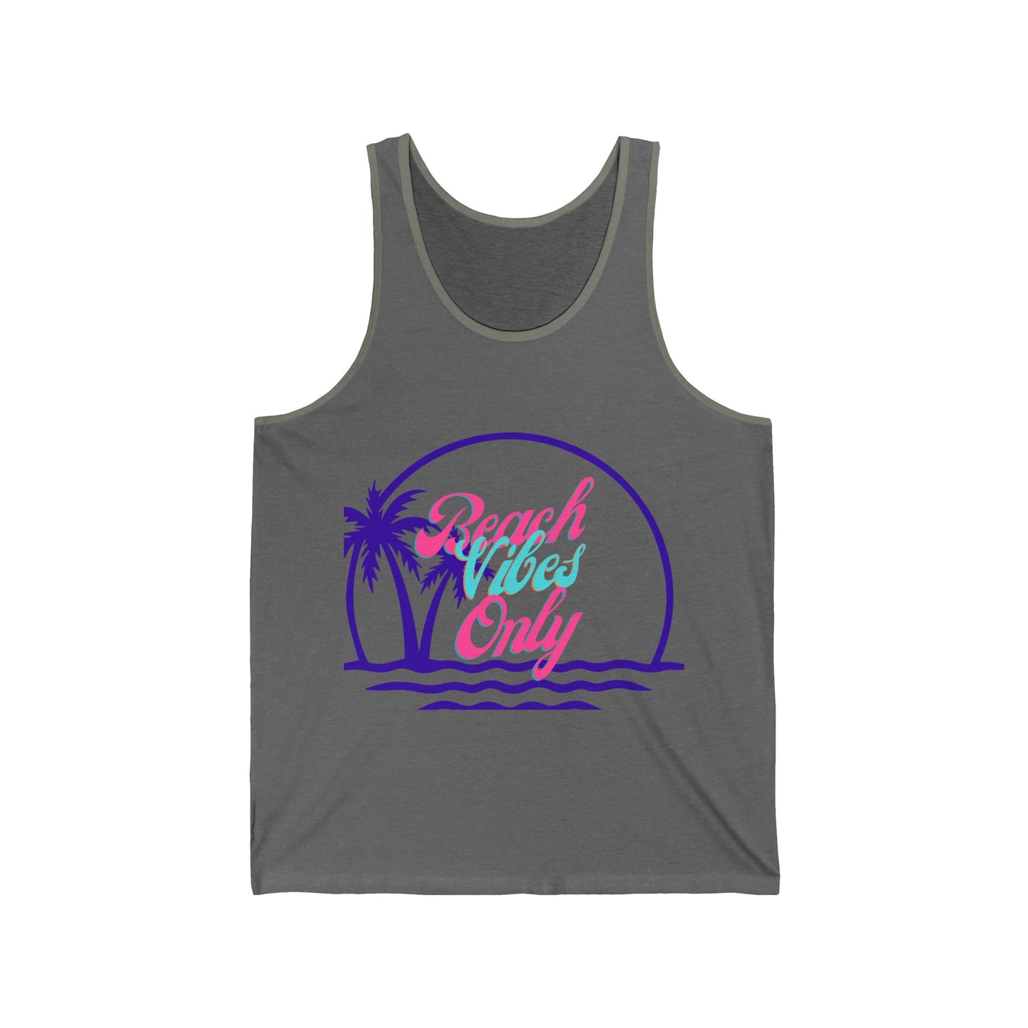 Spring Break Beach Vibes Only 7- Unisex Jersey Tank