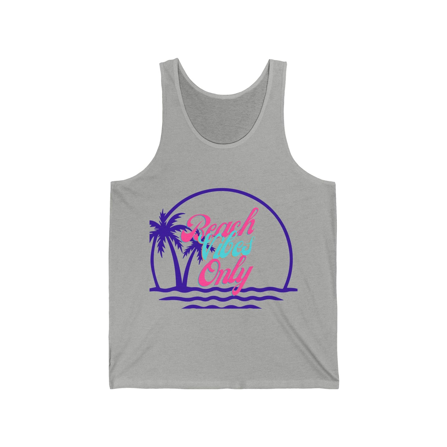 Spring Break Beach Vibes Only 7- Unisex Jersey Tank