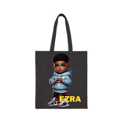 Chibi Tote Bag Boys - Cotton Canvas Tote (Customize with your Name)