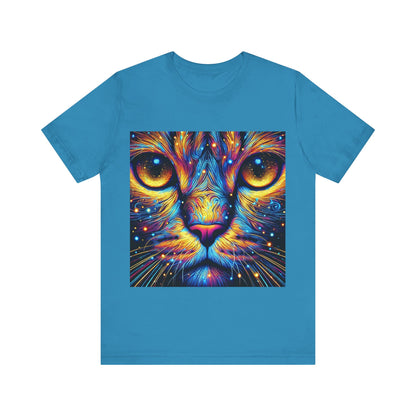 Blacklight Style - Cat Face #2 Unisex Tee