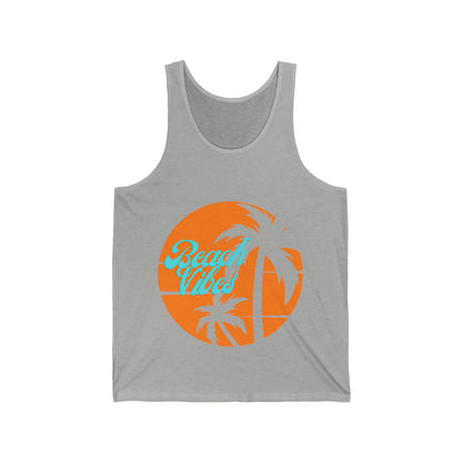 Vacation Beach Vibes 1 - Unisex Jersey Tank