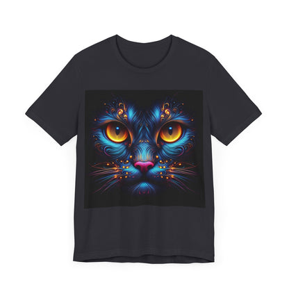 Blacklight Style - Cat Face #1 Unisex Tee