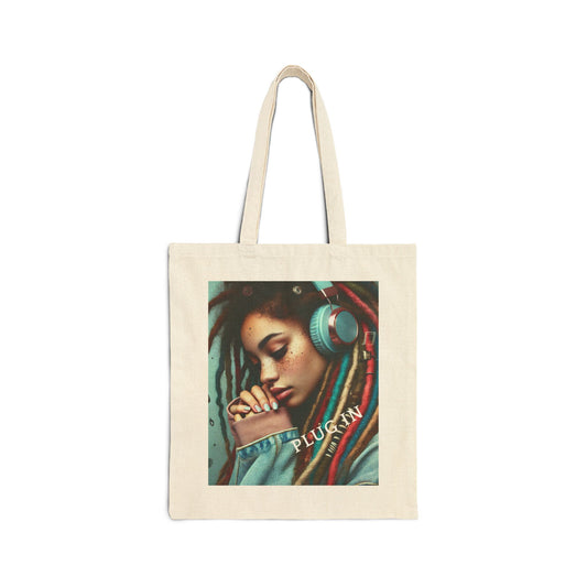 Plug In - #4 Canvas Tote Bag