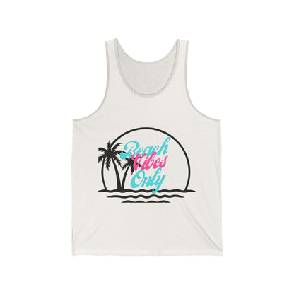 Spring Break Beach Vibes Only #3- Unisex Jersey Tank