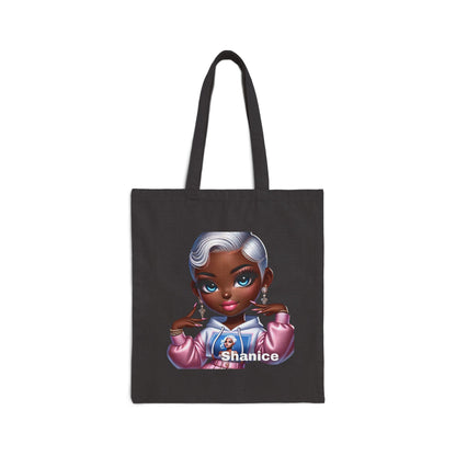 Chibi Chics Tote Bag - Cotton Canvas Tote (Customize with your Name)