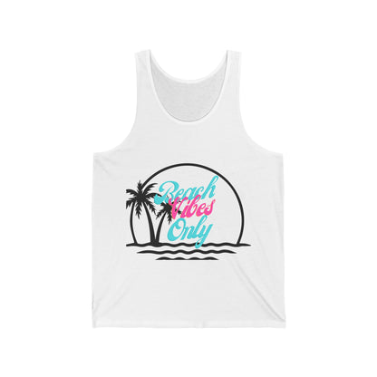 Spring Break Beach Vibes Only #3- Unisex Jersey Tank