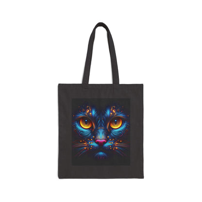 Blacklight Style - Cat Face #1 Tote Bag