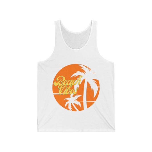 Vacation Beach Vibes 2 - Unisex Jersey Tank