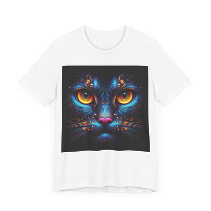 Blacklight Style - Cat Face #1 Unisex Tee