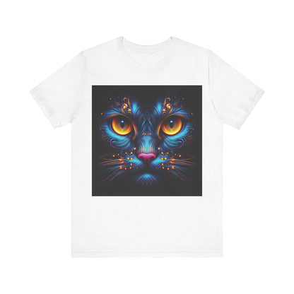 Blacklight Style - Cat Face #1 Unisex Tee