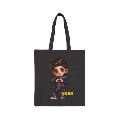 Chibi Tote Bag Boys - Cotton Canvas Tote (Customize with your Name)