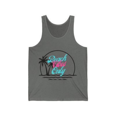 Spring Break Beach Vibes Only #3- Unisex Jersey Tank