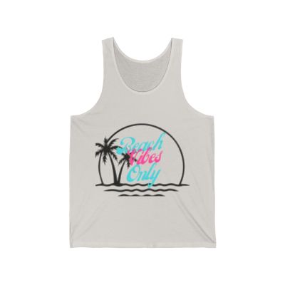 Spring Break Beach Vibes Only #3- Unisex Jersey Tank