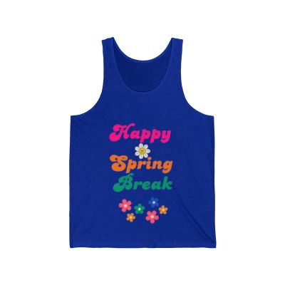 Happy Spring Break #11- Unisex Jersey Tank