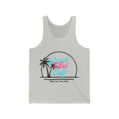 Spring Break Beach Vibes Only #3- Unisex Jersey Tank