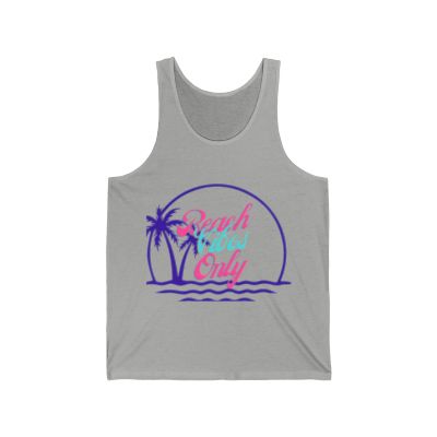 Spring Break Beach Vibes Only 7- Unisex Jersey Tank