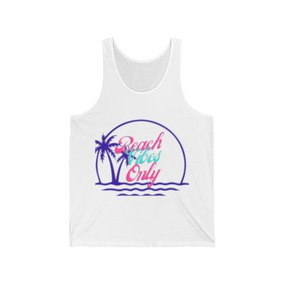 Spring Break Beach Vibes Only 7- Unisex Jersey Tank