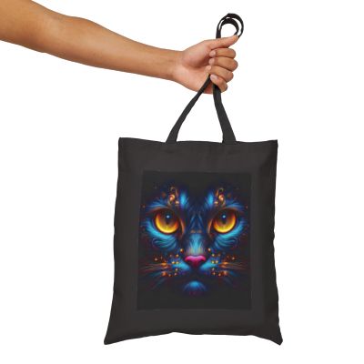 Blacklight Style - Cat Face #1 Tote Bag