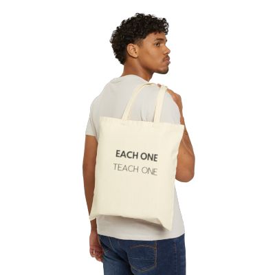 Each One Teach One - Cotton Canvas Tote Bag