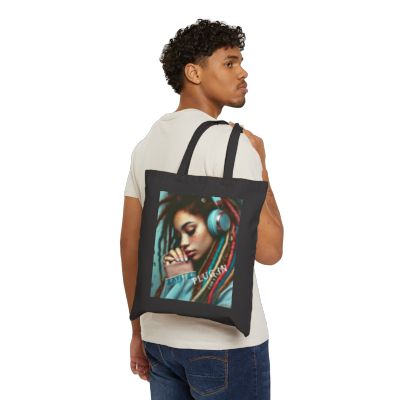 Plug In - #4 Canvas Tote Bag