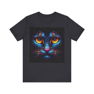 Blacklight Style - Cat Face #1 Unisex Tee