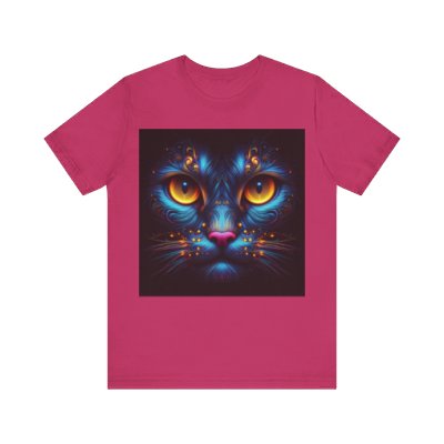 Blacklight Style - Cat Face #1 Unisex Tee